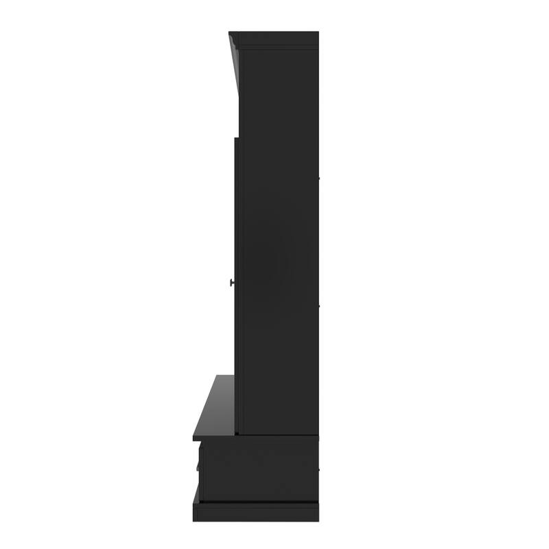 78.7'H Modern Entryway Hall Tree with Bench and Adjustable Shelves
