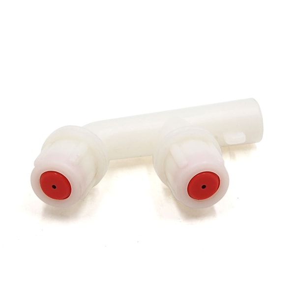White Plastic Dual Nozzle Cleaner for Car Automobile Truck