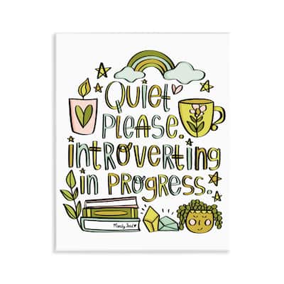 Stupell Introverting In Progress Wall Plaque Art Design By Mandy Ford Art + Illustration
