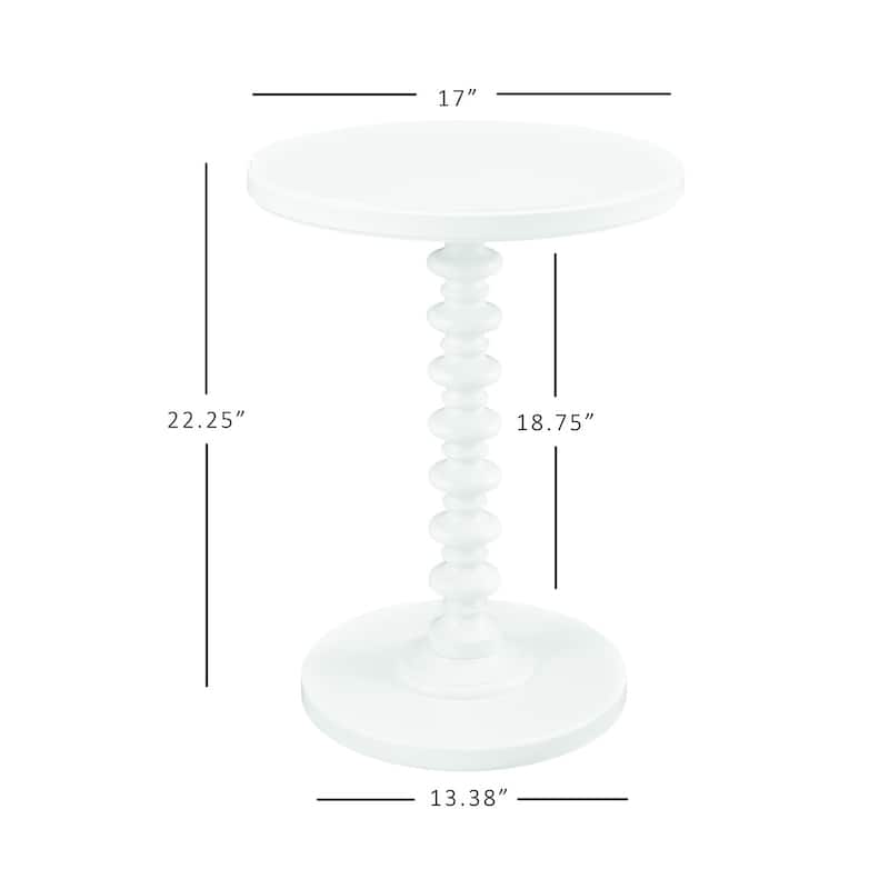 Linon Kallie Round Spindle Accent Table