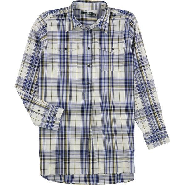 slide 1 of 4, Ralph Lauren Womens Akilah Tunic Blouse
