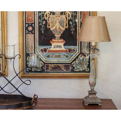 Cloth & Wire Slant Empire Hardback Lampshade with Bulb Clip, Tan
