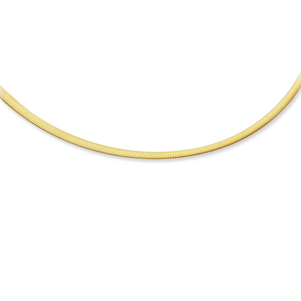 MayaMila 4.0mm 14k Two Tone Gold Reversible Omega Necklace