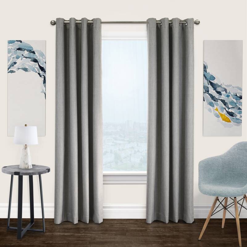ThermaPlus Newberry Total Blackout Grommet Curtain Panel