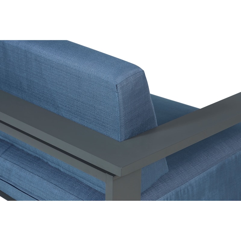 Sardinia Aluminum Frame Outdoor 74" Love Seat / Sofa