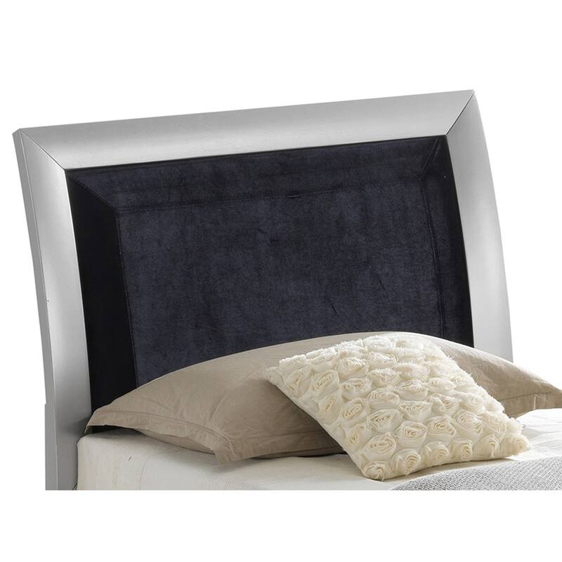 Wooden Panel Twin Bed with Drawers and Shelves - 87" - Silver