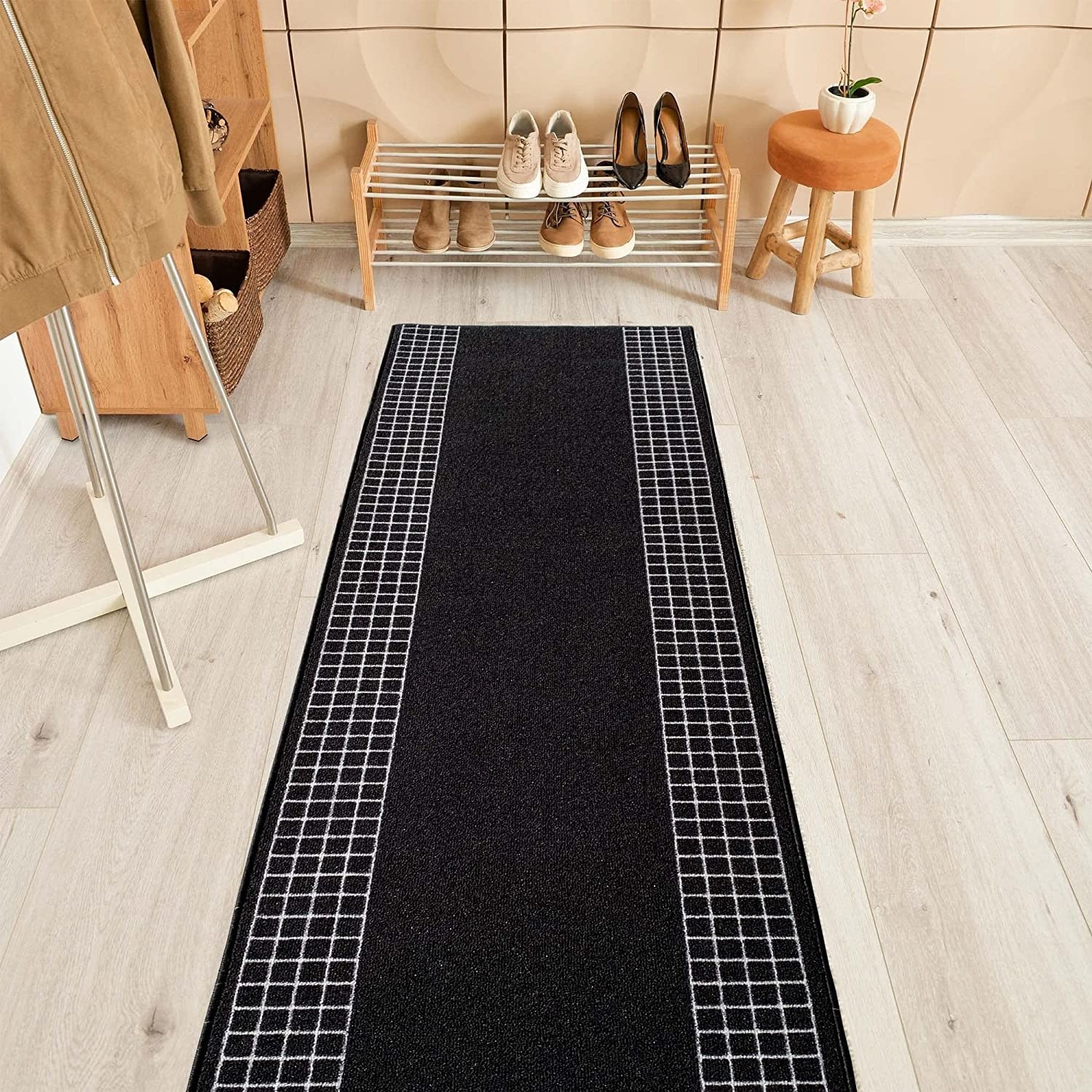 Custom Size Hallway Runner,Slip Resistant 26 inch Wide X Your Choice of Length 