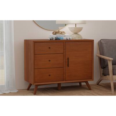 1319APB Brown Elegant Accent Cabinet