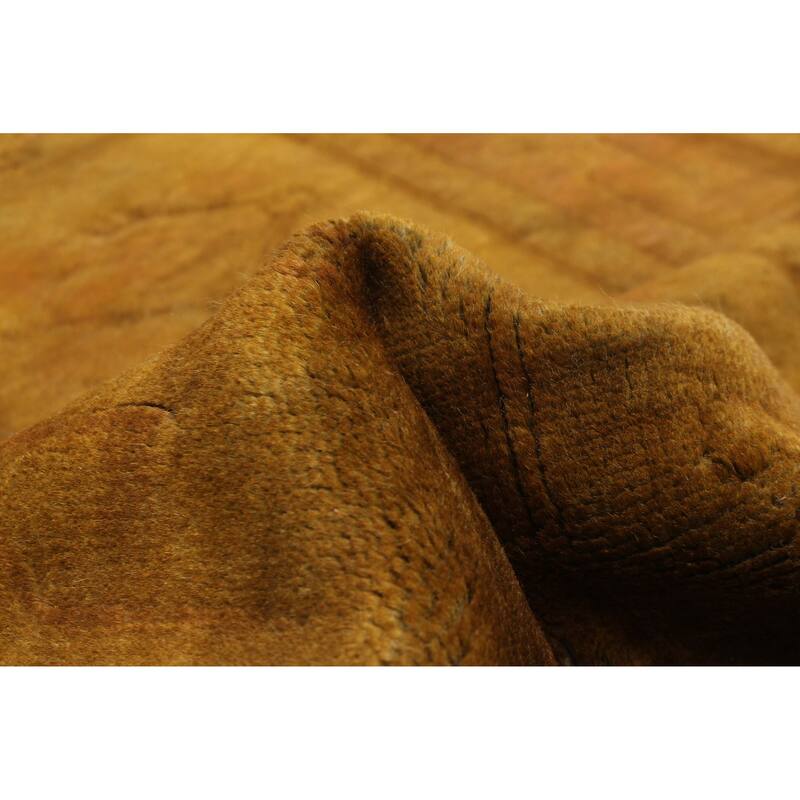 ECARPETGALLERY Hand-knotted Color Transition Brown Wool Rug - 2'8 x 9'9