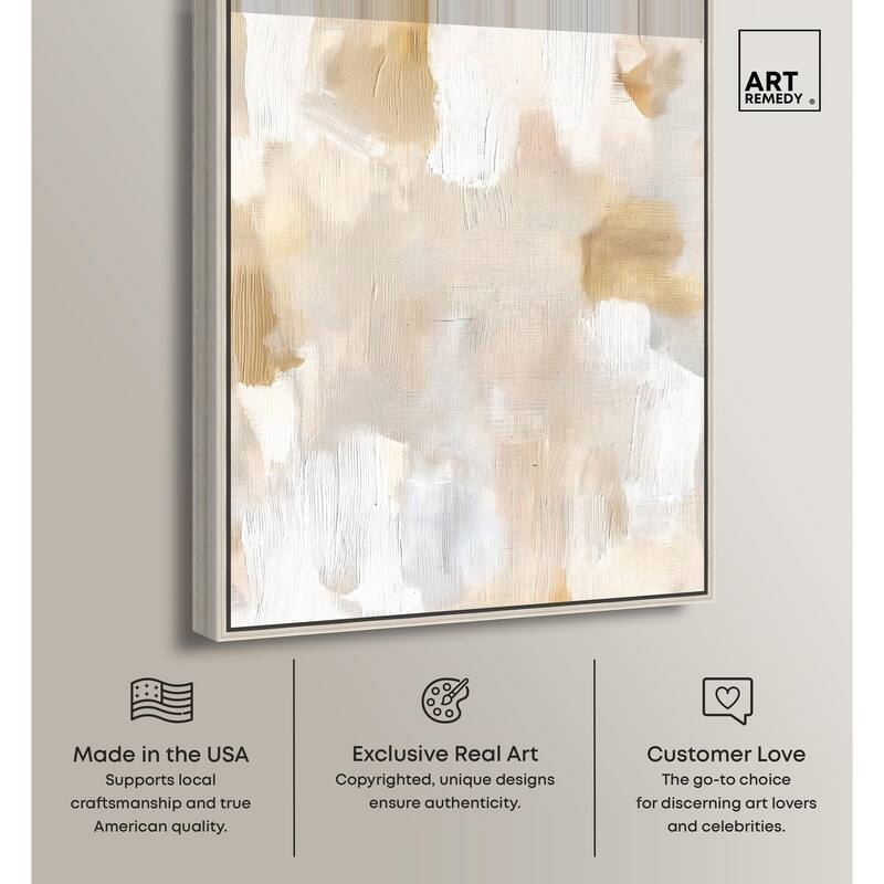 Beige and Cream I Canvas by Art Remedy