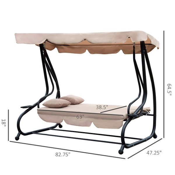 3 seater swing bench cheap