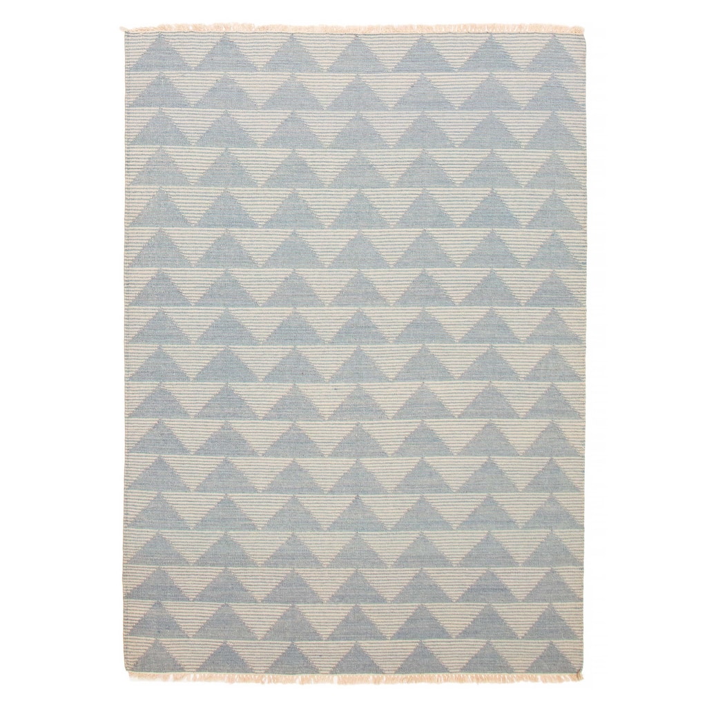 Ankara Denim Blue Kilim 5'5" x 7'10" - 5'5 x 7'10