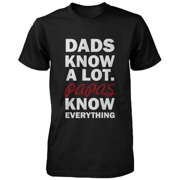 Shop Papas Know Everything Funny Grandfather T Shirt For X Mas