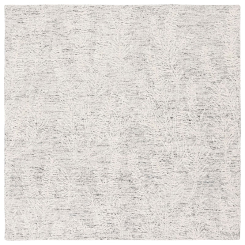 SAFAVIEH Handmade Metro Berendiena Modern Wool Rug - 6' Square - Grey/Ivory