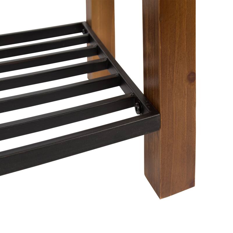 Kate and Laurel Jeran Farmhouse Entryway Bench
