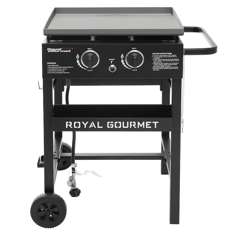 Royal Gourmet 2-Burner Gas Griddle,,Black