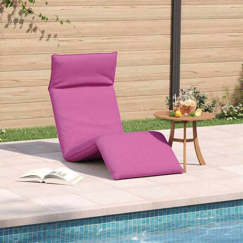 vidaXL Folding Sun lounger Oxford Fabric