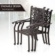 preview thumbnail 9 of 20, MAISON ARTS 7-Piece Cast Aluminum Patio Dining Set with Expandable Rectangular Table & 6 Cast Aluminum Chairs