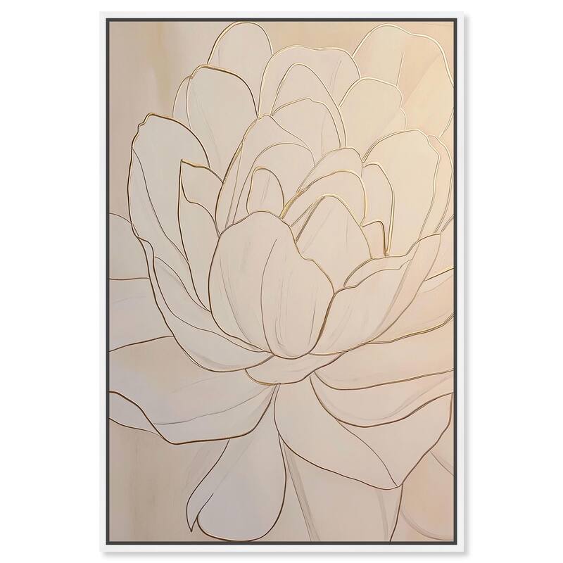 Sculpted Shards I Canvas by Art Remedy - 20" x 30" - White