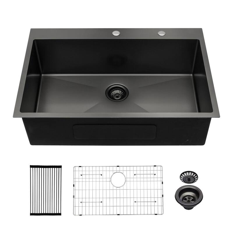 Drop-in Single Bowl Stainless Steel Kitchen Sink