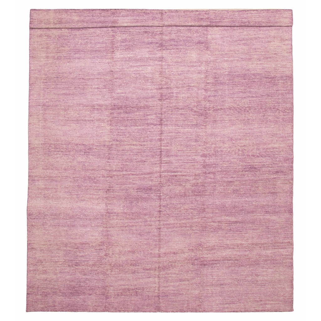ECARPETGALLERY Hand-knotted Loreto Violet Silk Rug - 9'0 x 14'8