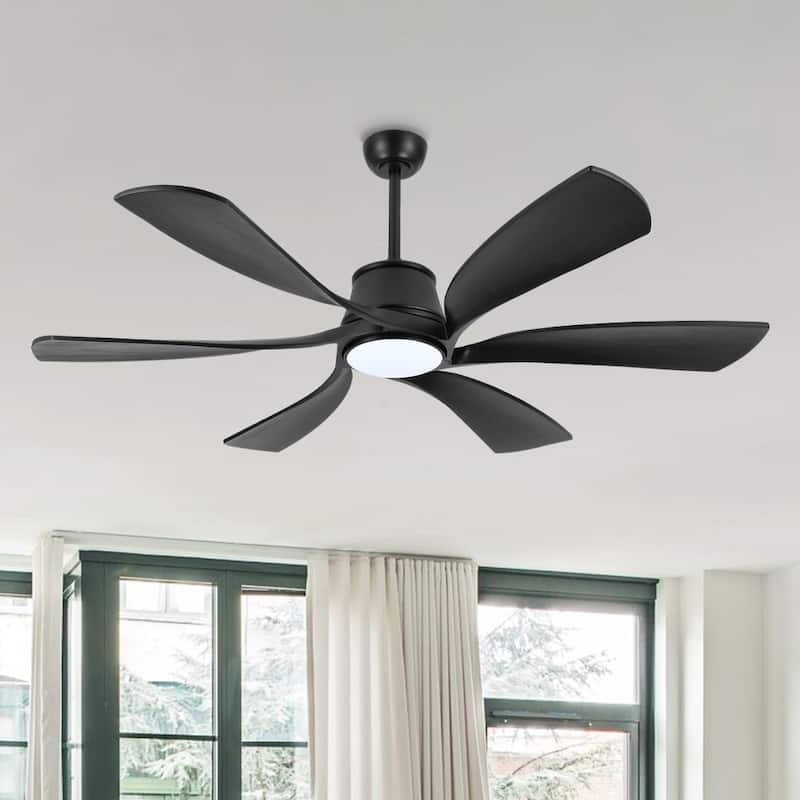 MLiAN 60 inch 6-Blades Indoor Smart LED Ceiling Fan With Remote... - 60inch
