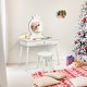 preview thumbnail 4 of 7, Gymax Kids Vanity Makeup Table & Chair Set Make Up Stool Play Set for - See Details