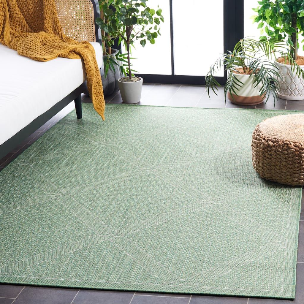 SAFAVIEH Bermuda Ratnabali Geometric Indoor/Outdoor Waterproof Rug