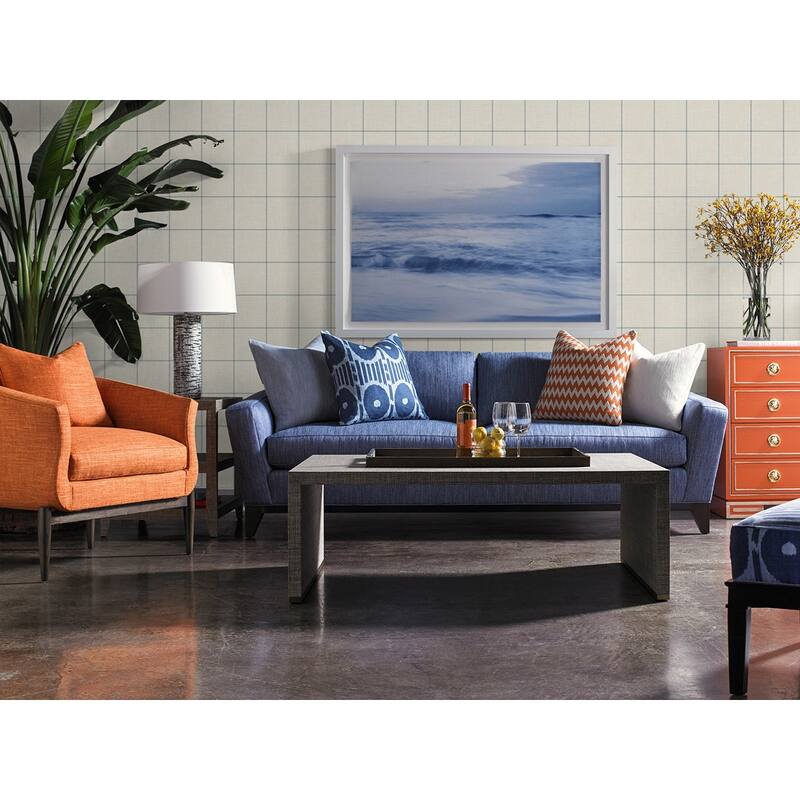 Seabrook Designs Lillian August Linen Check Unpasted Wallpaper