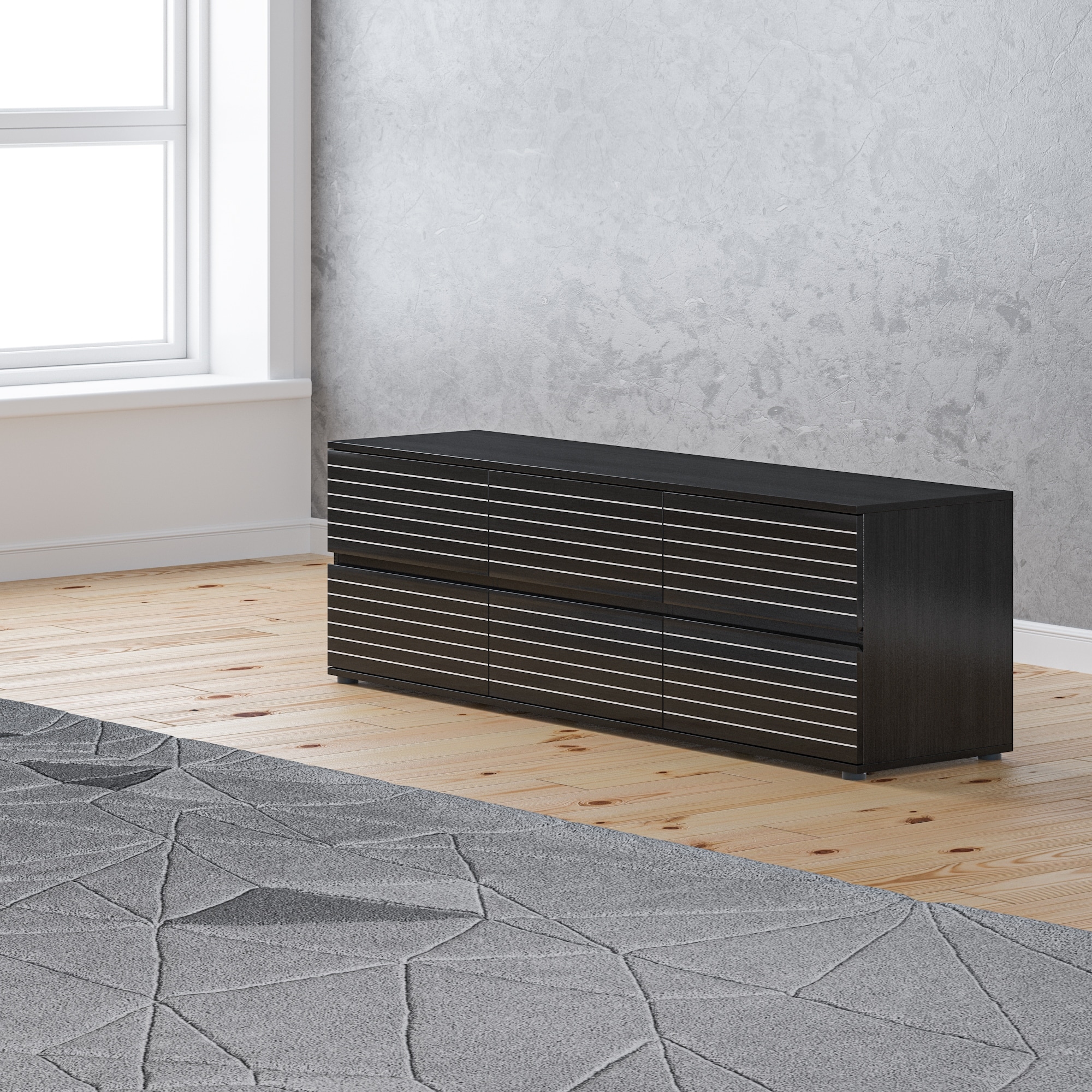 Chic Low Height Dresser/TV Stand Home Storage Solution