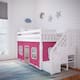Option White with Pink/White Curtain