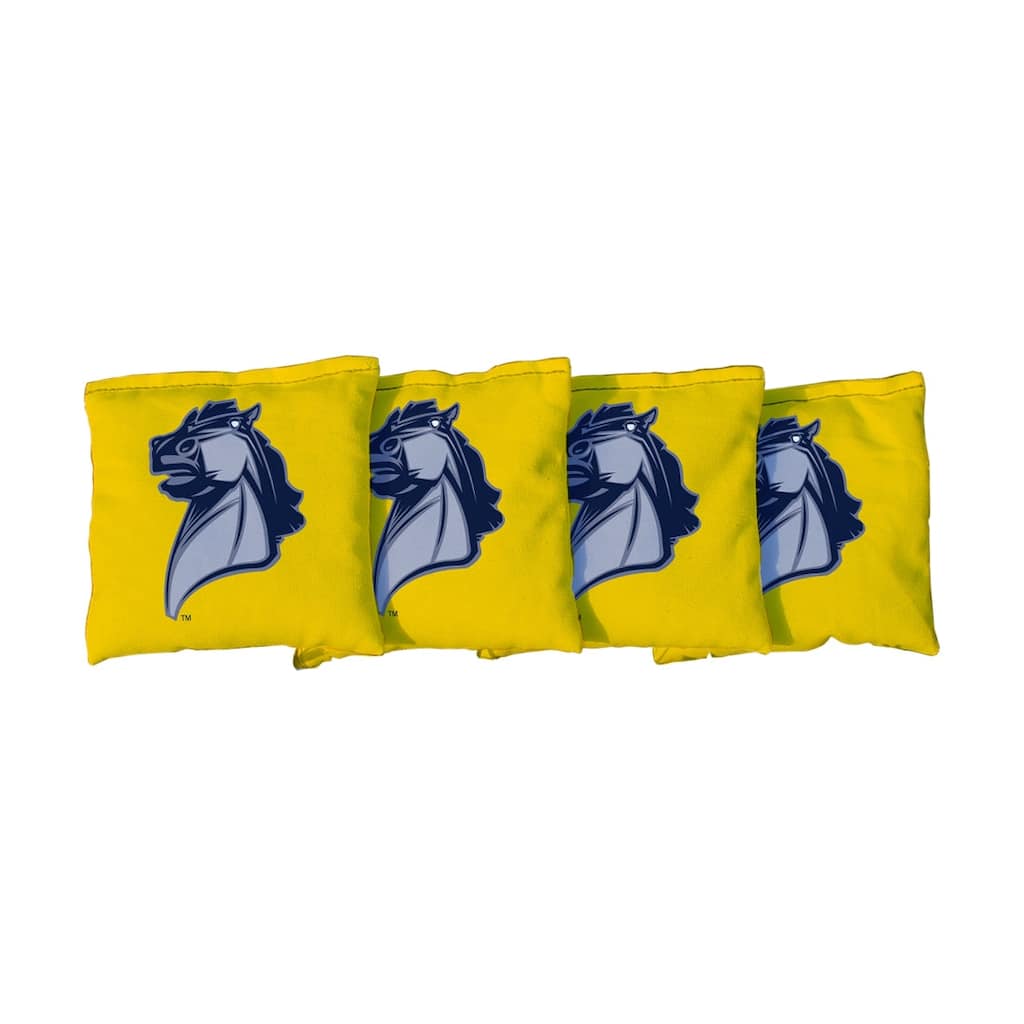 Central Oklahoma Bronchos Cornhole Bags Yellow