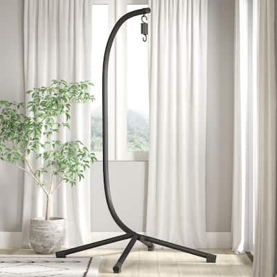 Commercial All-Weather Steel Hanging Chair C Stand with Included Hardware