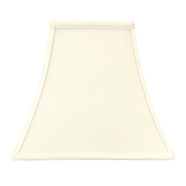 Royal Designs Square Bell Lamp Shade, Eggshell, 6x12x10.5 - Bed