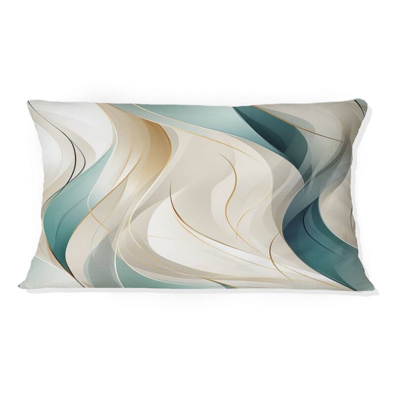 Designart "Subdued Elegance I" Abstract Printed Throw Pillow