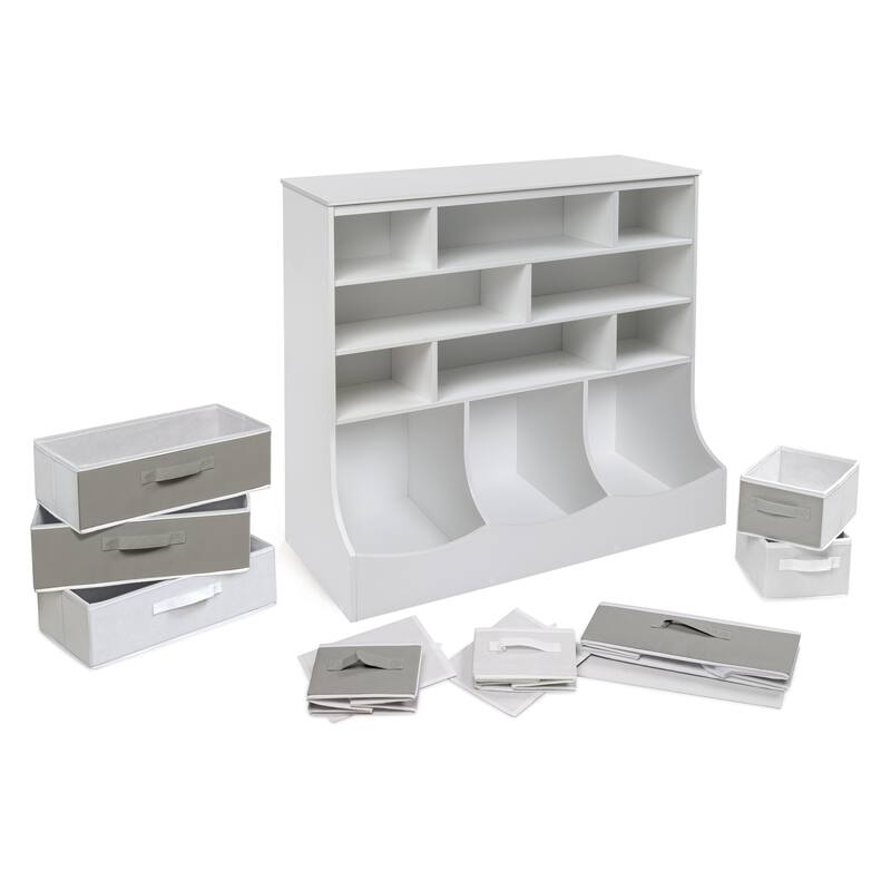 Storage Station with Eight Baskets and Three Bins