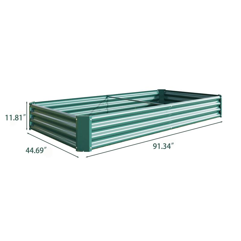 Metal Raised Garden Bed Planter Box for Outdoor Gardening