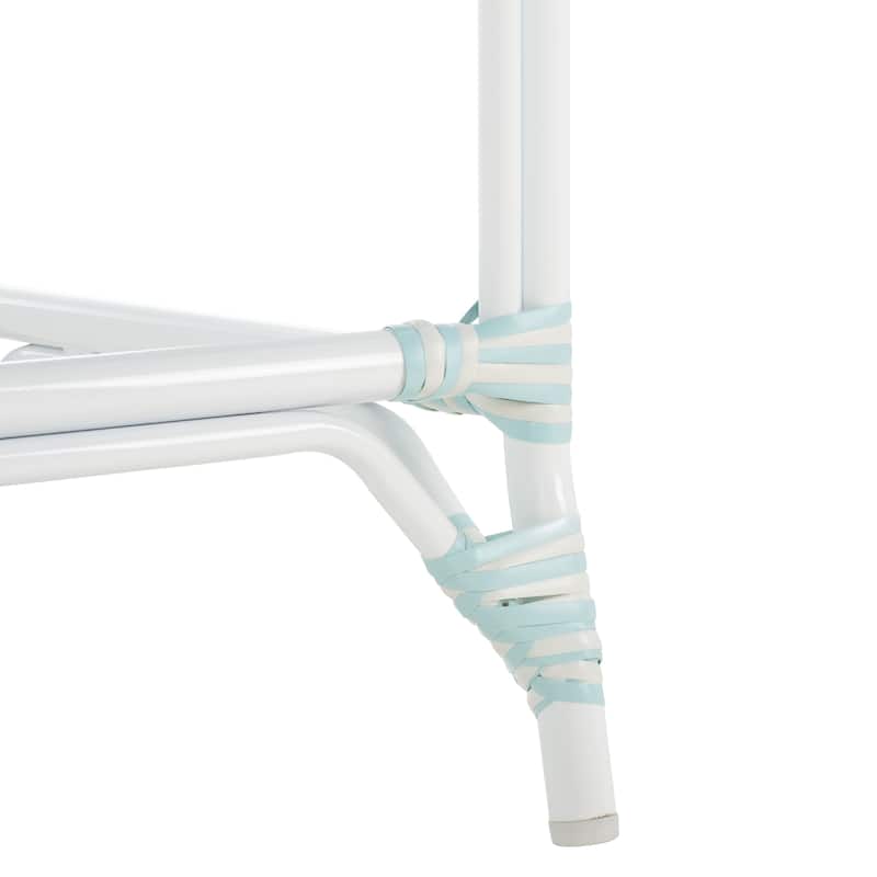 SAFAVIEH Leonica Outdoor Bistro 25-inch Seat Height Counter Stool (Fully Assembled) - 20"W x 21"D x 43"H