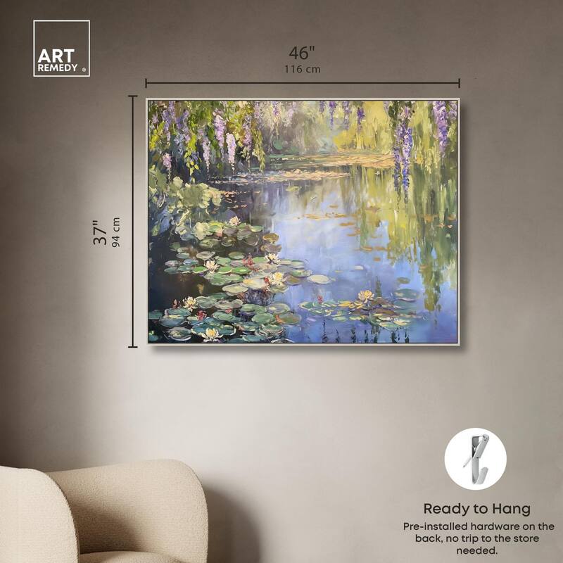 Lily Lagoon II Canvas by Art Remedy