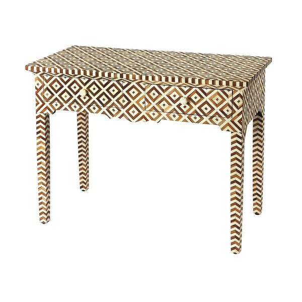 Shop Offex Transitional Rectangular Wood and Bone Inlay ... (600 x 600 Pixel)