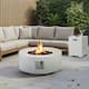 Option White Round-Fire Pit Set