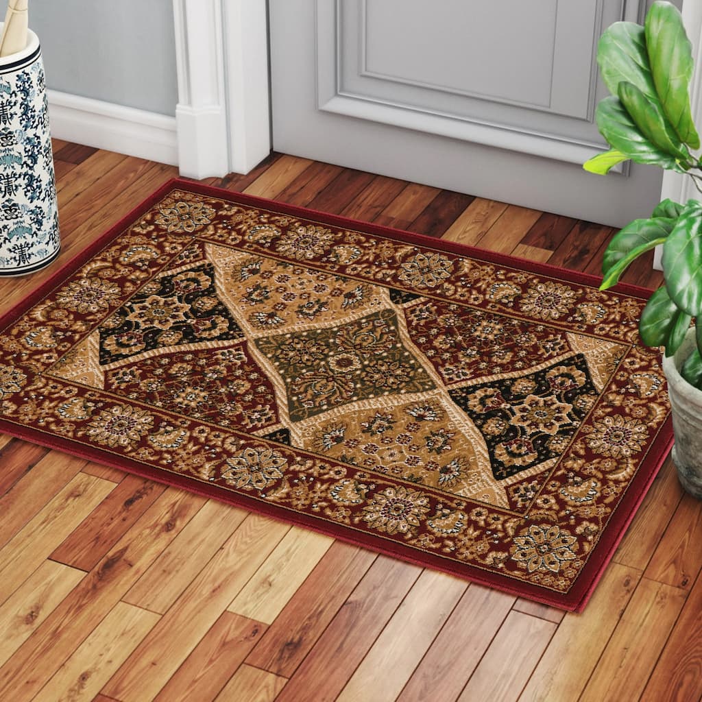 Red 2 ft. x 3 ft. Area Rug - 3' x 2'