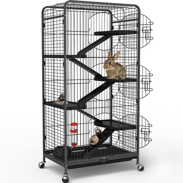 52 inch Metal Ferret Cage Small Animal Cage with Rolling Stand