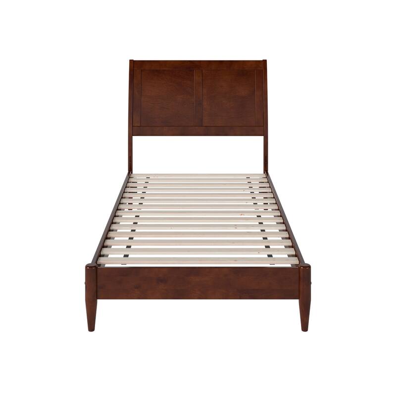 Valencia Solid Wood Low Profile Sleigh Platform Bed