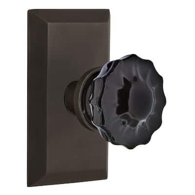 Nostalgic Warehouse Studio Solid Brass Rose Passage Door Knob Set with