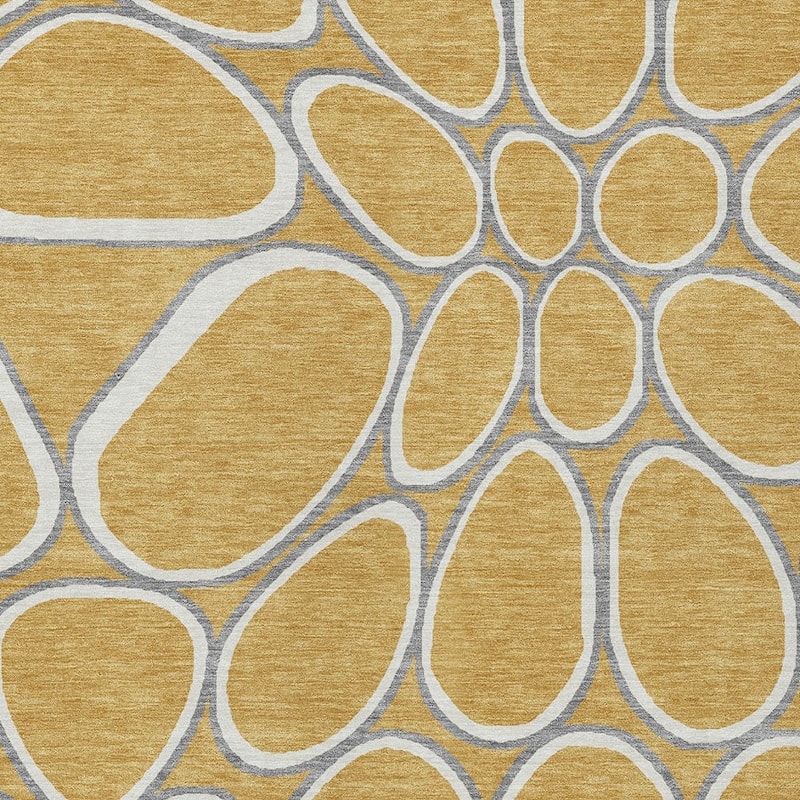 HomeRoots Abstract Transitional Rectangle Outdoor Rug