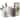 White Botanic Ceramic Indoor Plant Pot Kit with Tools and Moisture Meter - 5.1" Dia