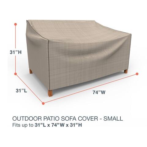 Budge StormBlock Mojave Black Ivory Patio Sofa Cover Multiple Sizes