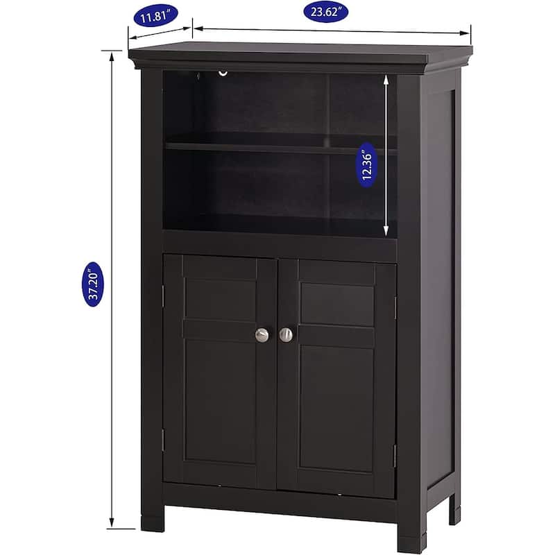 Spirich Home Freestanding Bathroom Cabinet with Doors Wooden Entryway Storage Cabinet,White