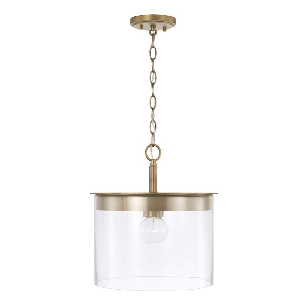 Mason 1-light Convertible Pendant/ Semi-Flush Mount